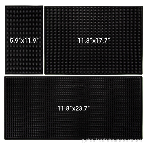 Non-slip Station Mat Black Flexible PVC Non-slip Salon Tools Rubber Mat Manufactory